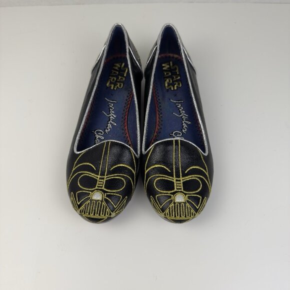 Disney Irregular Choice Star Wars Darth Vader Women's Flats Shoes Size 6.5 Used - Picture 2 of 9